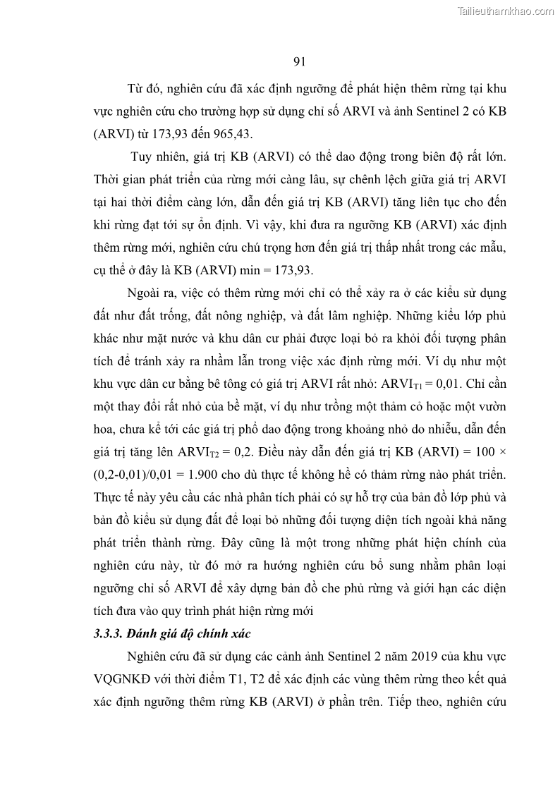 Luận án tiến sĩ lâm nghiệp Nghiên cứu ứng dụng công nghệ địa không gian trong quản lý tài nguyên rừng tại khu vực Vườn Quốc gia Nam Ka Đinh, nước Cộng hòa Dân chủ Nhân dân Lào - 9 Trang 104
