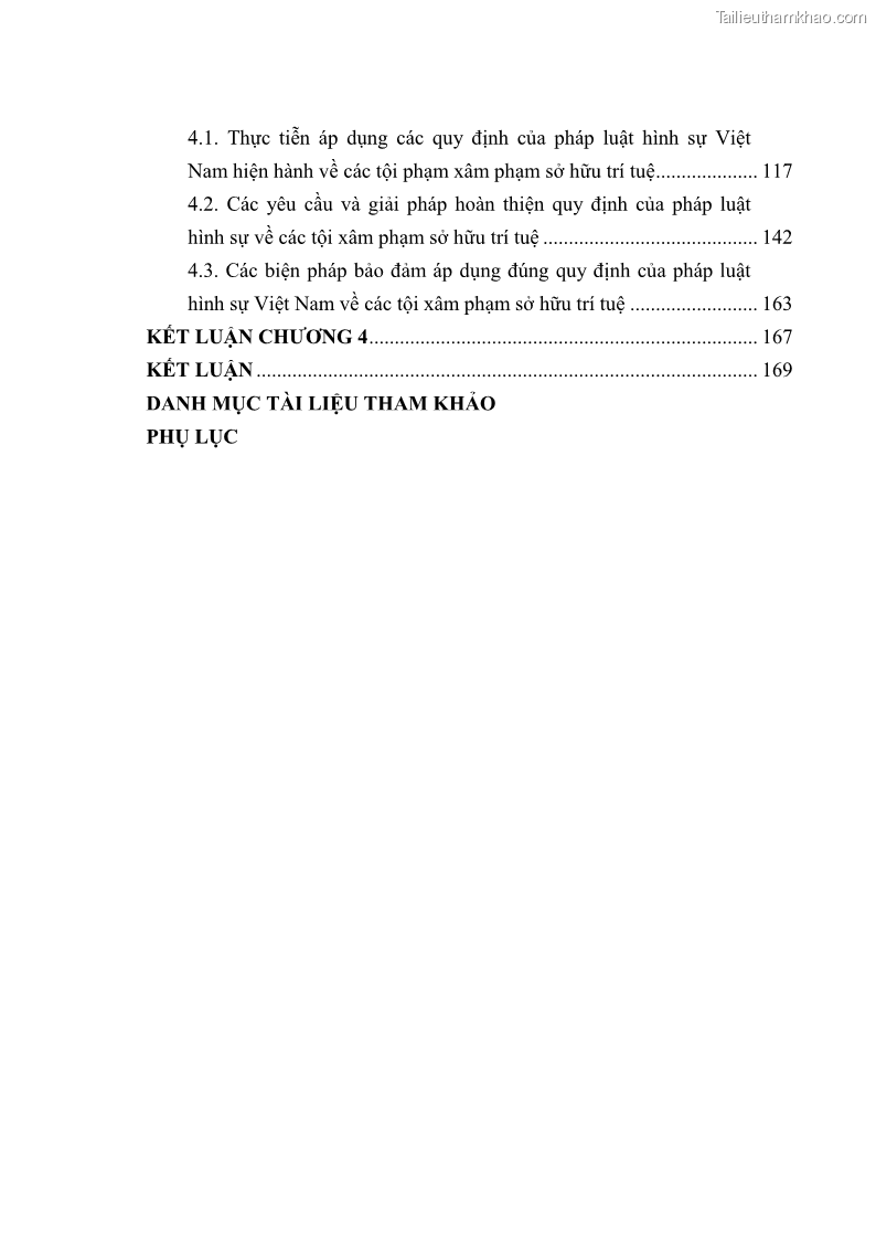 Luận án tiến sĩ luật học Các tội xâm phạm sở hữu trí tuệ theo pháp luật hình sự Việt Nam - 1 Trang 5