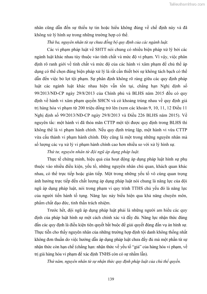 Luận án tiến sĩ luật học Các tội xâm phạm sở hữu trí tuệ theo pháp luật hình sự Việt Nam - 13 Trang 146