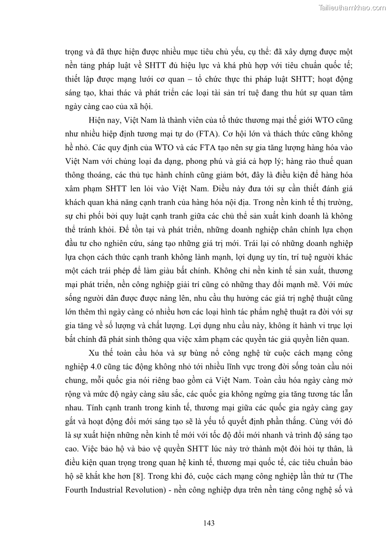 Luận án tiến sĩ luật học Các tội xâm phạm sở hữu trí tuệ theo pháp luật hình sự Việt Nam - 13 Trang 150