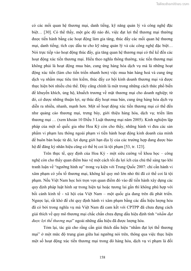 Luận án tiến sĩ luật học Các tội xâm phạm sở hữu trí tuệ theo pháp luật hình sự Việt Nam - 14 Trang 165