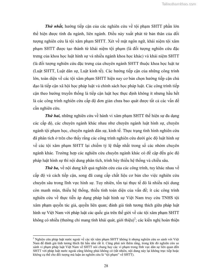Luận án tiến sĩ luật học Các tội xâm phạm sở hữu trí tuệ theo pháp luật hình sự Việt Nam - 3 Trang 35