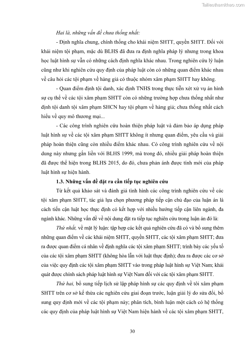 Luận án tiến sĩ luật học Các tội xâm phạm sở hữu trí tuệ theo pháp luật hình sự Việt Nam - 4 Trang 37