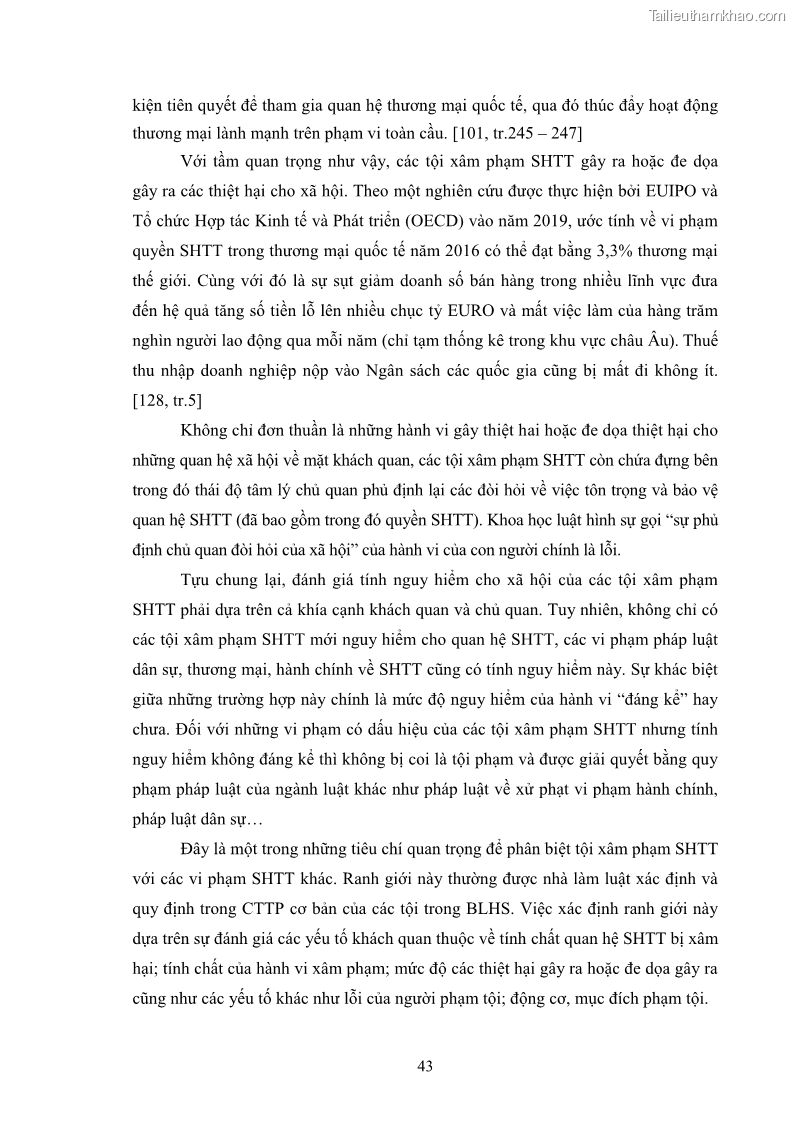 Luận án tiến sĩ luật học Các tội xâm phạm sở hữu trí tuệ theo pháp luật hình sự Việt Nam - 5 Trang 50