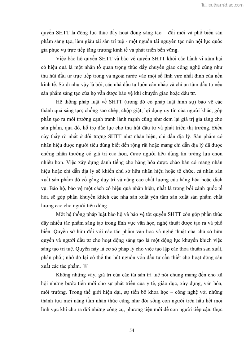 Luận án tiến sĩ luật học Các tội xâm phạm sở hữu trí tuệ theo pháp luật hình sự Việt Nam - 6 Trang 61