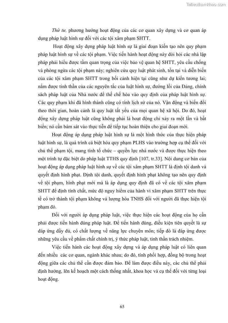 Luận án tiến sĩ luật học Các tội xâm phạm sở hữu trí tuệ theo pháp luật hình sự Việt Nam - 6 Trang 72