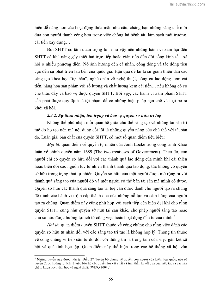 Luận án tiến sĩ luật học Các tội xâm phạm sở hữu trí tuệ theo pháp luật hình sự Việt Nam - 6 Trang 62