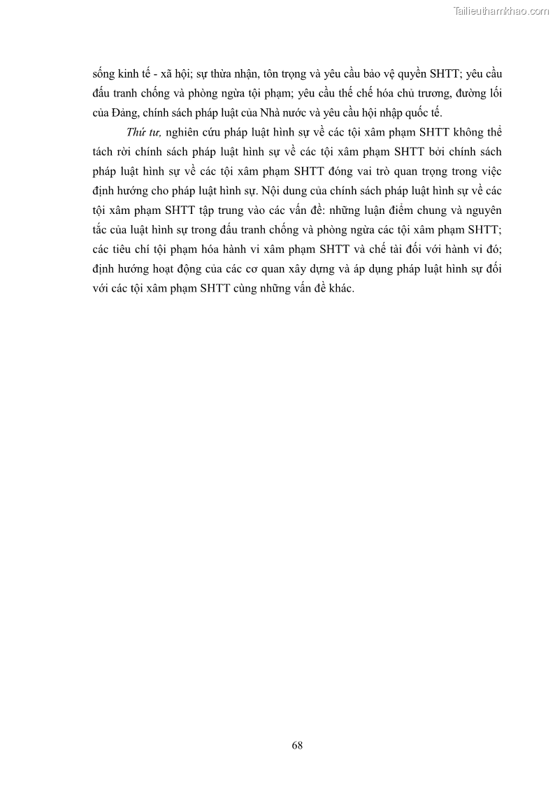 Luận án tiến sĩ luật học Các tội xâm phạm sở hữu trí tuệ theo pháp luật hình sự Việt Nam - 7 Trang 75