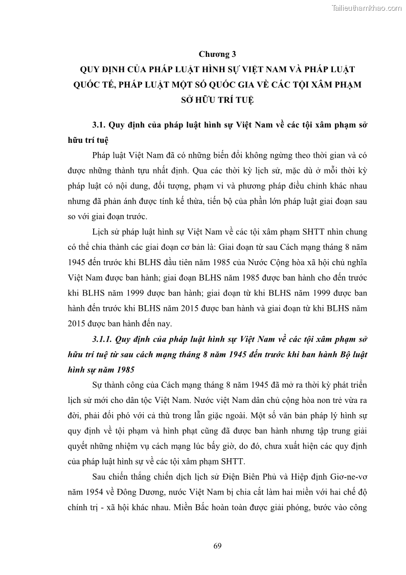 Luận án tiến sĩ luật học Các tội xâm phạm sở hữu trí tuệ theo pháp luật hình sự Việt Nam - 7 Trang 76