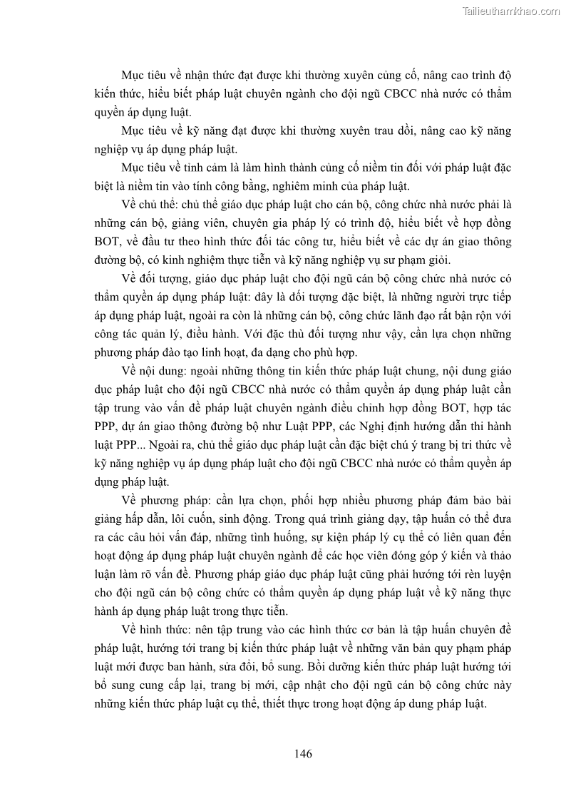 Luận án tiến sĩ luật học Hợp đồng xây dựng - kinh doanh - chuyển giao trong các dự án về giao thông đường bộ theo pháp luật Việt Nam hiện nay - 13 Trang 152