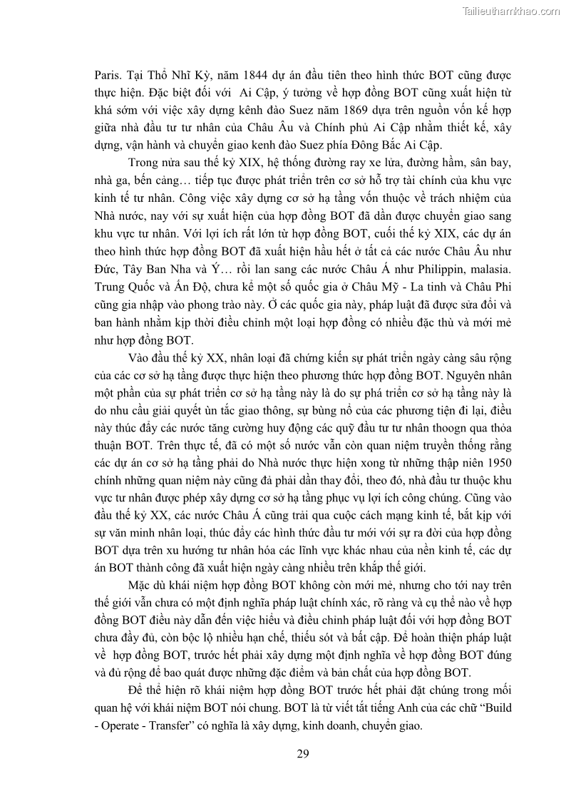 Luận án tiến sĩ luật học Hợp đồng xây dựng - kinh doanh - chuyển giao trong các dự án về giao thông đường bộ theo pháp luật Việt Nam hiện nay - 3 Trang 35