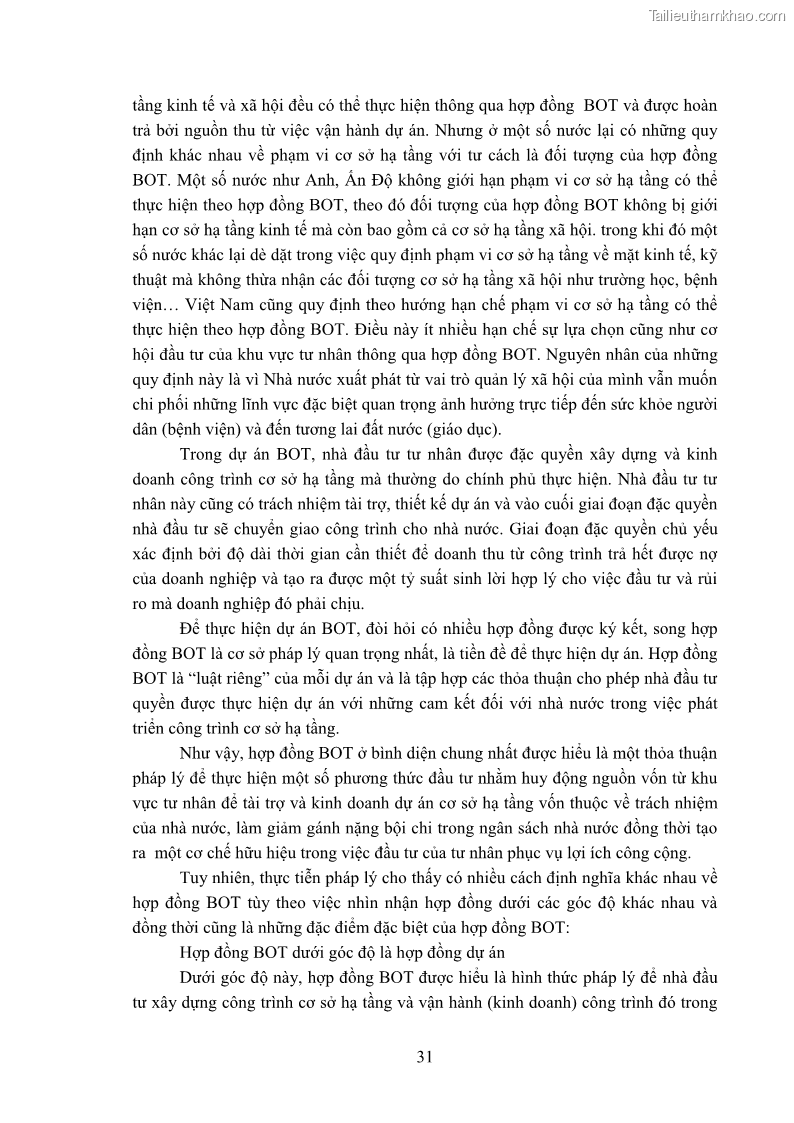 Luận án tiến sĩ luật học Hợp đồng xây dựng - kinh doanh - chuyển giao trong các dự án về giao thông đường bộ theo pháp luật Việt Nam hiện nay - 4 Trang 37