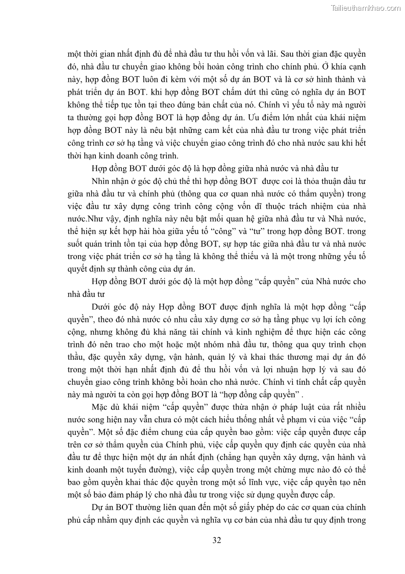 Luận án tiến sĩ luật học Hợp đồng xây dựng - kinh doanh - chuyển giao trong các dự án về giao thông đường bộ theo pháp luật Việt Nam hiện nay - 4 Trang 38