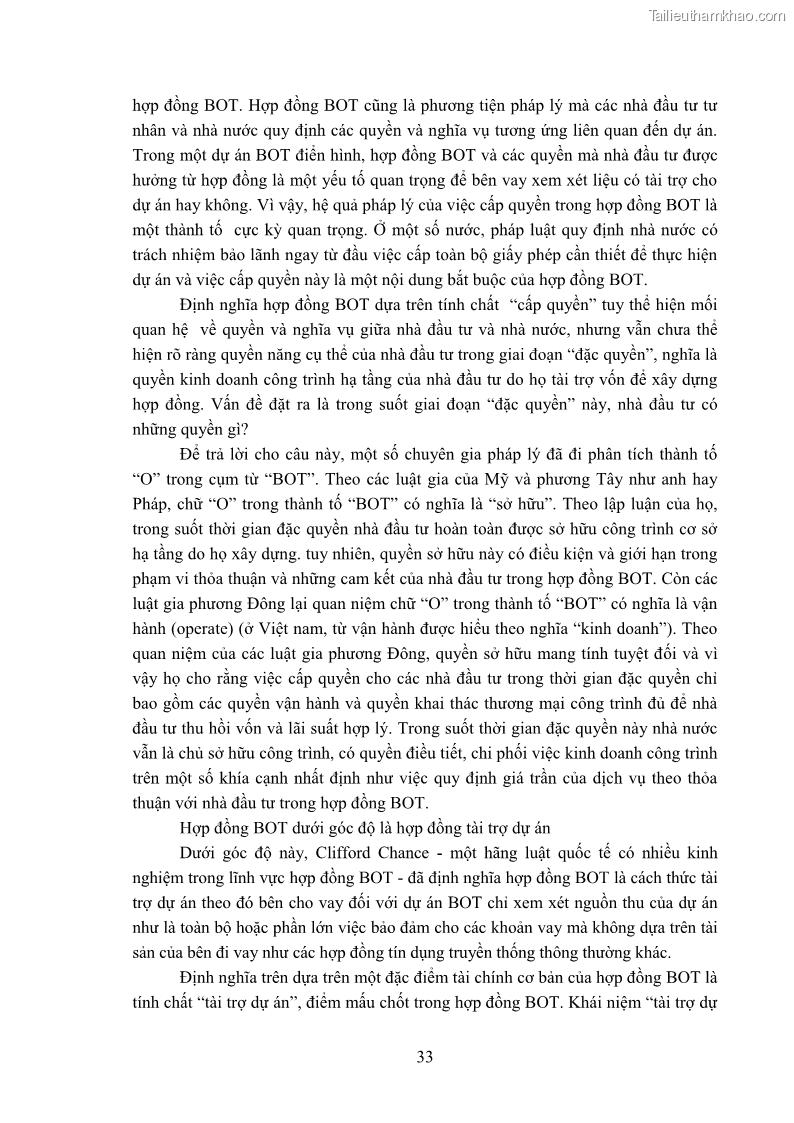 Luận án tiến sĩ luật học Hợp đồng xây dựng - kinh doanh - chuyển giao trong các dự án về giao thông đường bộ theo pháp luật Việt Nam hiện nay - 4 Trang 39