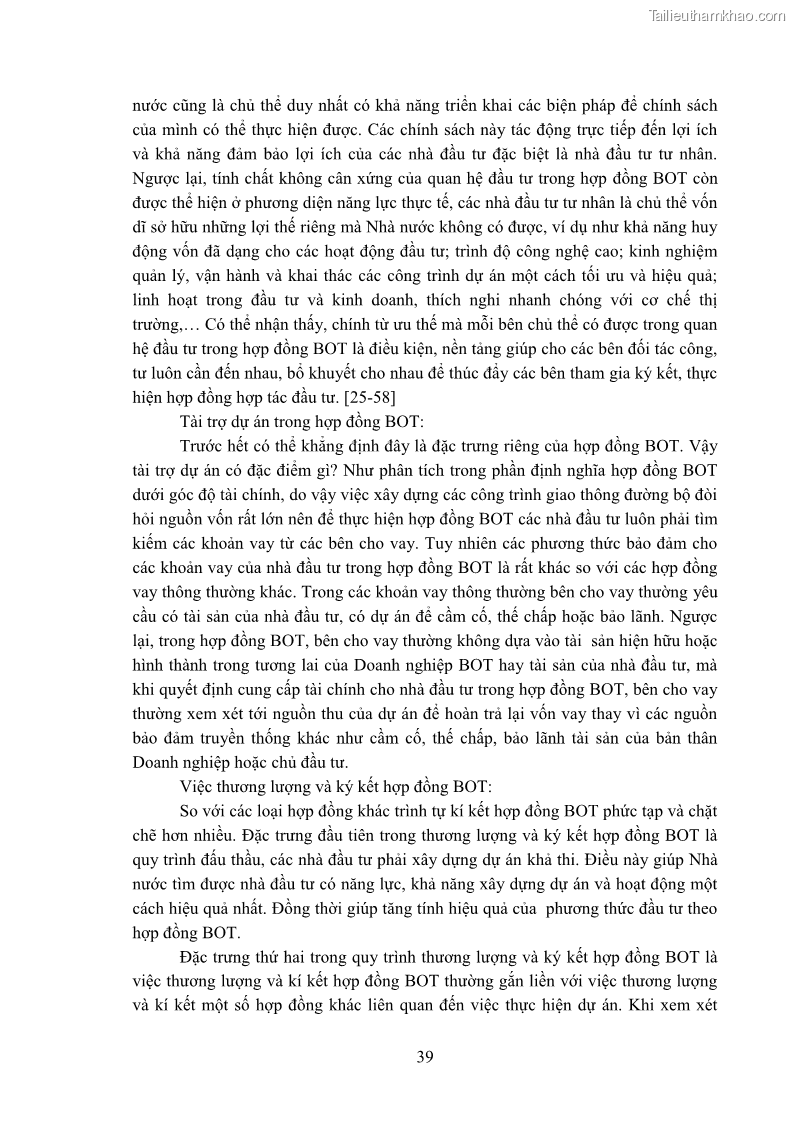 Luận án tiến sĩ luật học Hợp đồng xây dựng - kinh doanh - chuyển giao trong các dự án về giao thông đường bộ theo pháp luật Việt Nam hiện nay - 4 Trang 45