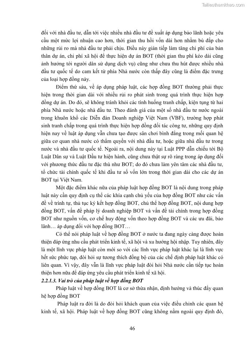 Luận án tiến sĩ luật học Hợp đồng xây dựng - kinh doanh - chuyển giao trong các dự án về giao thông đường bộ theo pháp luật Việt Nam hiện nay - 5 Trang 52
