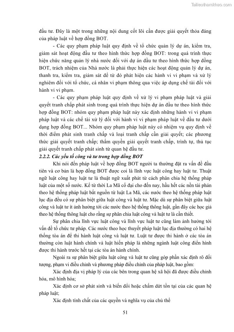 Luận án tiến sĩ luật học Hợp đồng xây dựng - kinh doanh - chuyển giao trong các dự án về giao thông đường bộ theo pháp luật Việt Nam hiện nay - 5 Trang 57