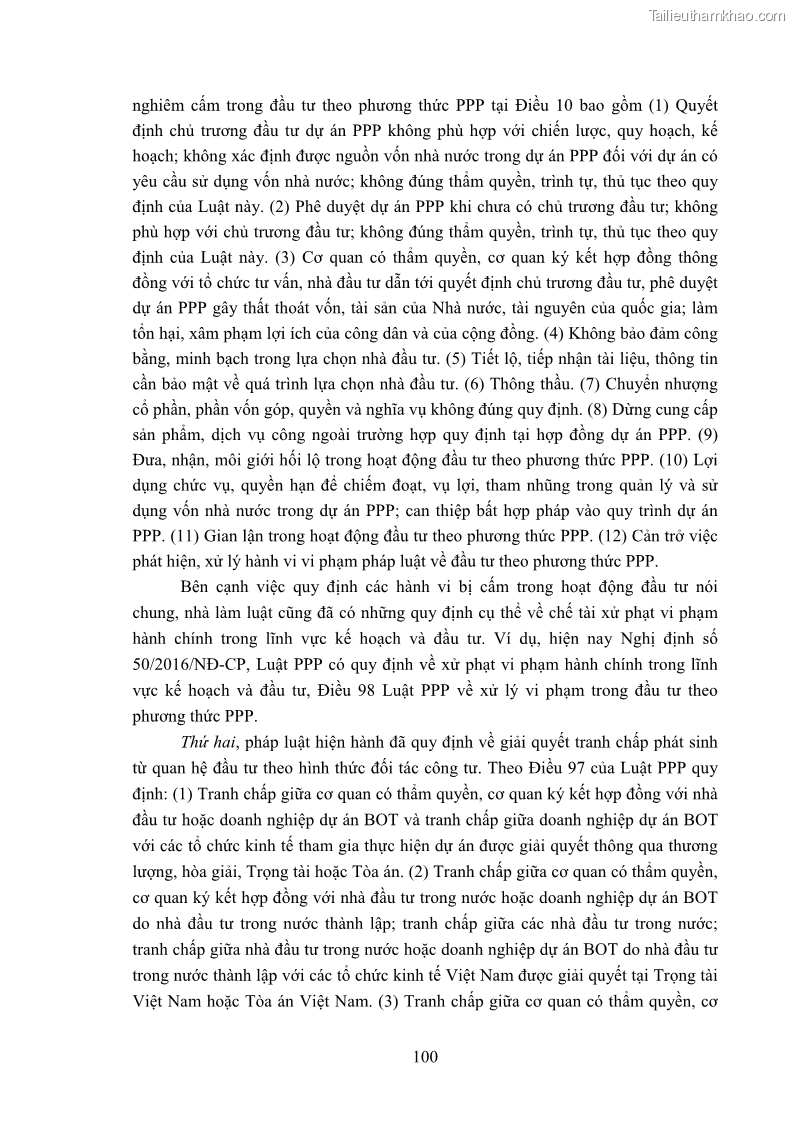 Luận án tiến sĩ luật học Hợp đồng xây dựng - kinh doanh - chuyển giao trong các dự án về giao thông đường bộ theo pháp luật Việt Nam hiện nay - 9 Trang 106