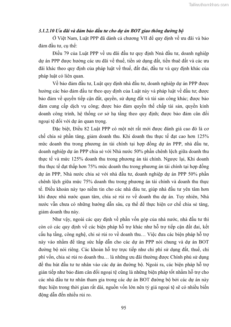 Luận án tiến sĩ luật học Hợp đồng xây dựng - kinh doanh - chuyển giao trong các dự án về giao thông đường bộ theo pháp luật Việt Nam hiện nay - 9 Trang 101