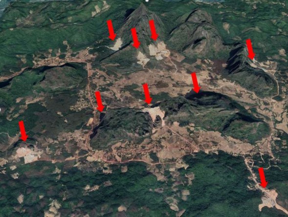 Hình 3 47 Các nhà máy nghiền đá ở tỉnh Viêng Chăn ngồn ảnh Google Earth Pro 2