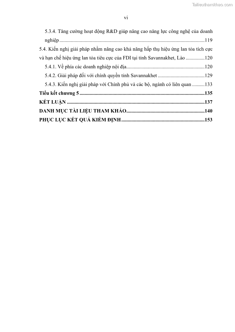 Luận án tiến sĩ quản trị kinh doanh Hiệu ứng lan tỏa của đầu tư trực tiếp nước ngoài FDI tại tỉnh Savannakhet, Lào - 1 Trang 8
