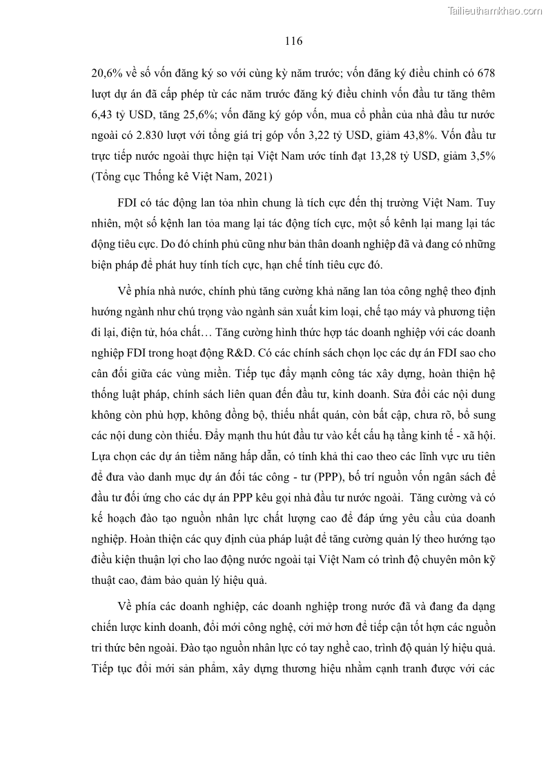 Luận án tiến sĩ quản trị kinh doanh Hiệu ứng lan tỏa của đầu tư trực tiếp nước ngoài FDI tại tỉnh Savannakhet, Lào - 11 Trang 128