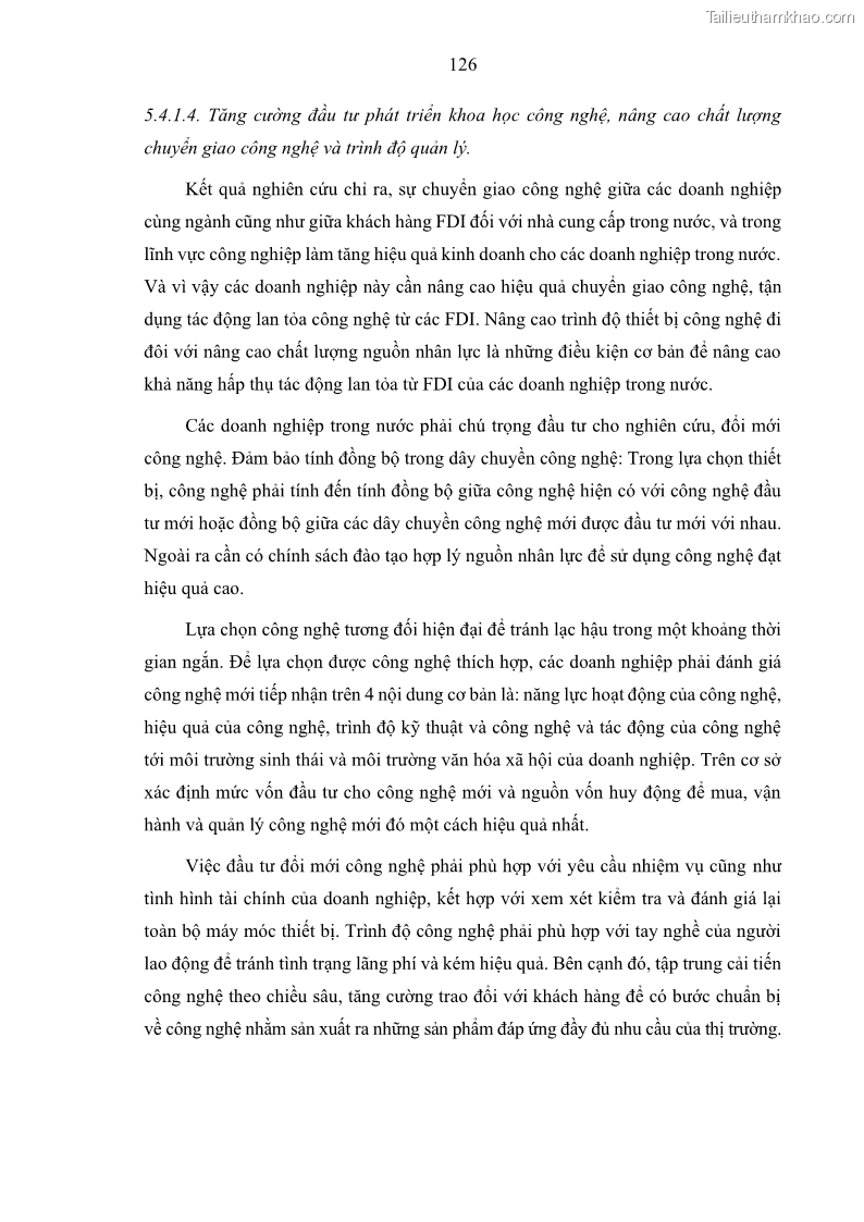 Luận án tiến sĩ quản trị kinh doanh Hiệu ứng lan tỏa của đầu tư trực tiếp nước ngoài FDI tại tỉnh Savannakhet, Lào - 12 Trang 138