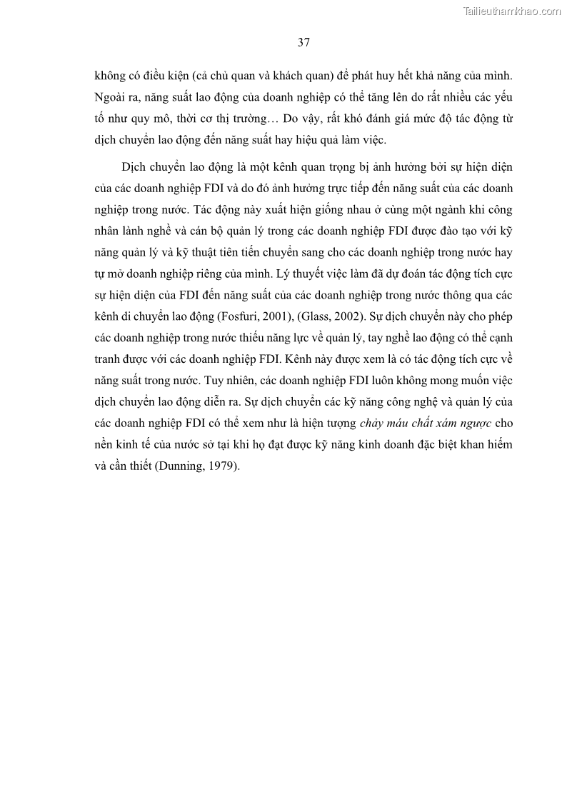 Luận án tiến sĩ quản trị kinh doanh Hiệu ứng lan tỏa của đầu tư trực tiếp nước ngoài FDI tại tỉnh Savannakhet, Lào - 5 Trang 49