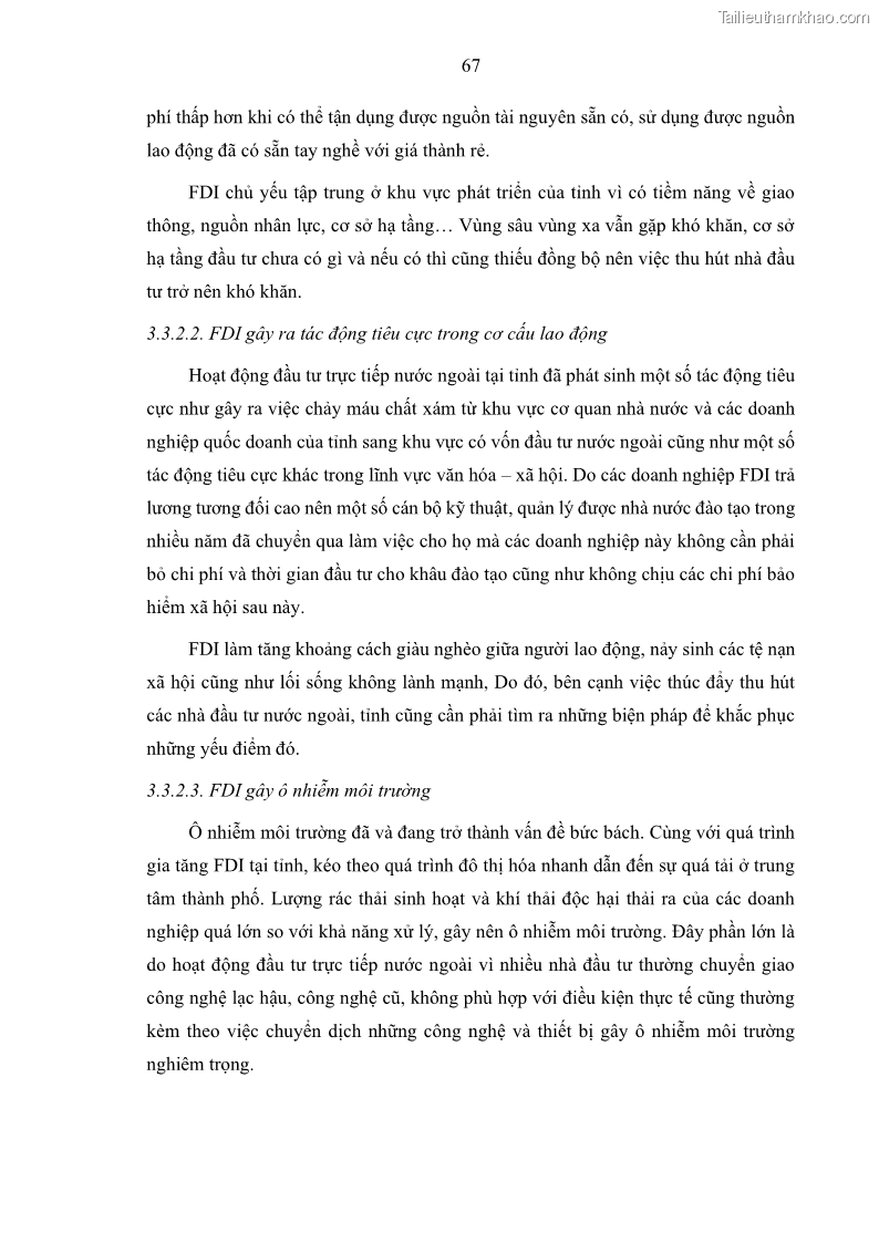 Luận án tiến sĩ quản trị kinh doanh Hiệu ứng lan tỏa của đầu tư trực tiếp nước ngoài FDI tại tỉnh Savannakhet, Lào - 7 Trang 79
