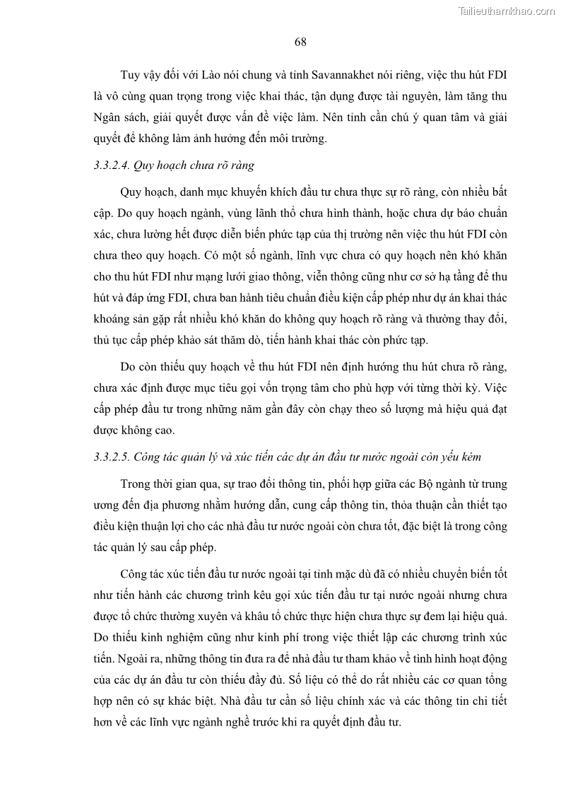 Luận án tiến sĩ quản trị kinh doanh Hiệu ứng lan tỏa của đầu tư trực tiếp nước ngoài FDI tại tỉnh Savannakhet, Lào - 7 Trang 80
