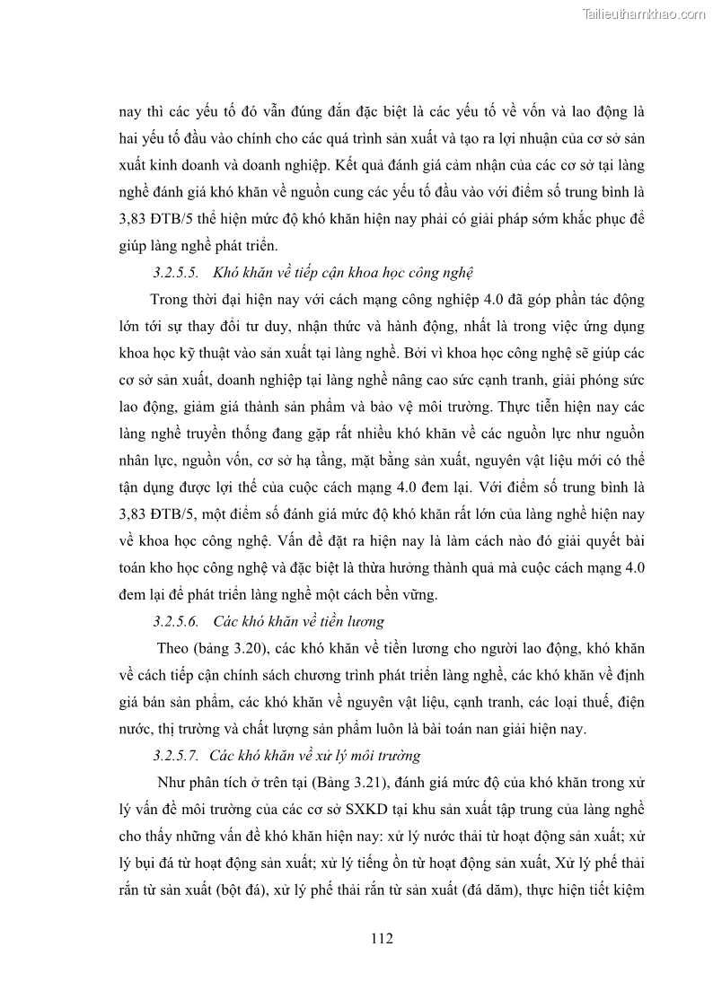 Luận án tiến sĩ quản trị kinh doanh Phát triển làng nghề truyền thống đá mỹ nghệ Non Nước - 11 Trang 126