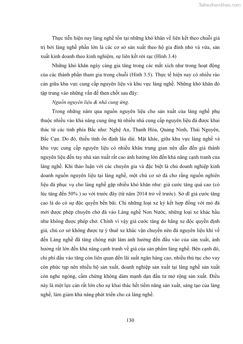 Luận án tiến sĩ quản trị kinh doanh Phát triển làng nghề truyền thống đá mỹ nghệ Non Nước - 12 Trang 144