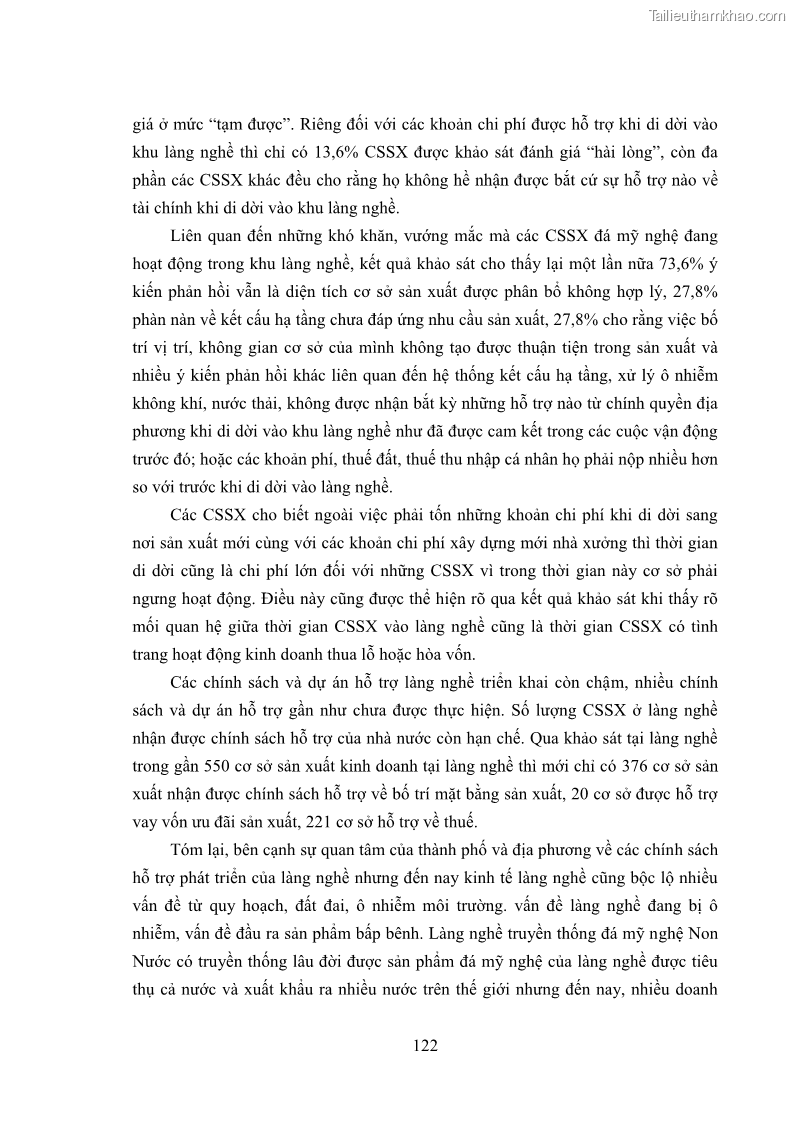 Luận án tiến sĩ quản trị kinh doanh Phát triển làng nghề truyền thống đá mỹ nghệ Non Nước - 12 Trang 136