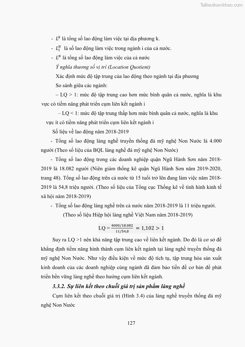 Luận án tiến sĩ quản trị kinh doanh Phát triển làng nghề truyền thống đá mỹ nghệ Non Nước - 12 Trang 141
