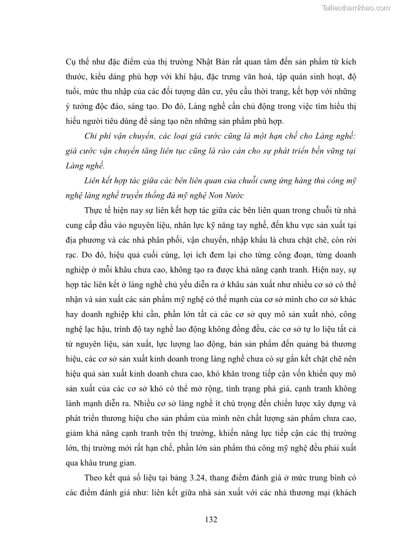 Luận án tiến sĩ quản trị kinh doanh Phát triển làng nghề truyền thống đá mỹ nghệ Non Nước - 13 Trang 146