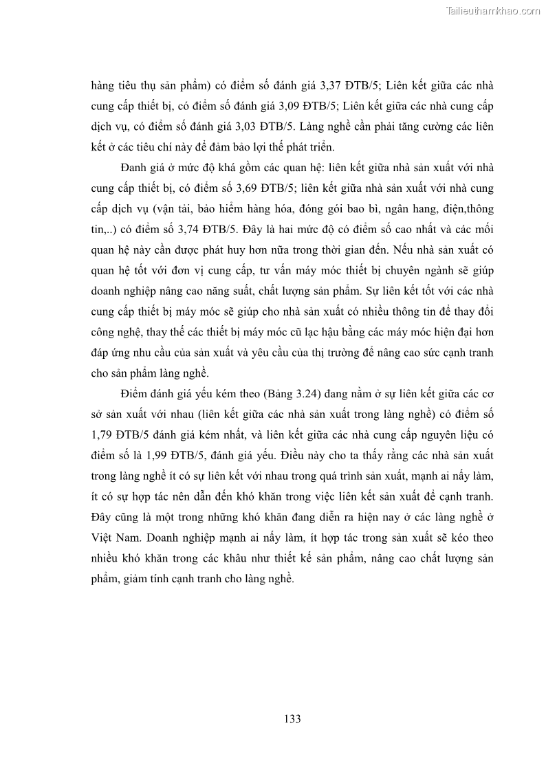 Luận án tiến sĩ quản trị kinh doanh Phát triển làng nghề truyền thống đá mỹ nghệ Non Nước - 13 Trang 147