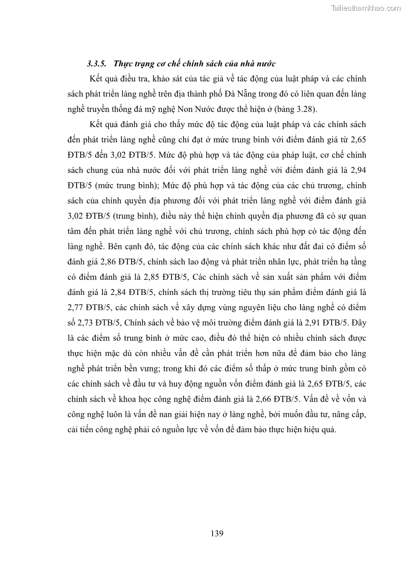 Luận án tiến sĩ quản trị kinh doanh Phát triển làng nghề truyền thống đá mỹ nghệ Non Nước - 13 Trang 153