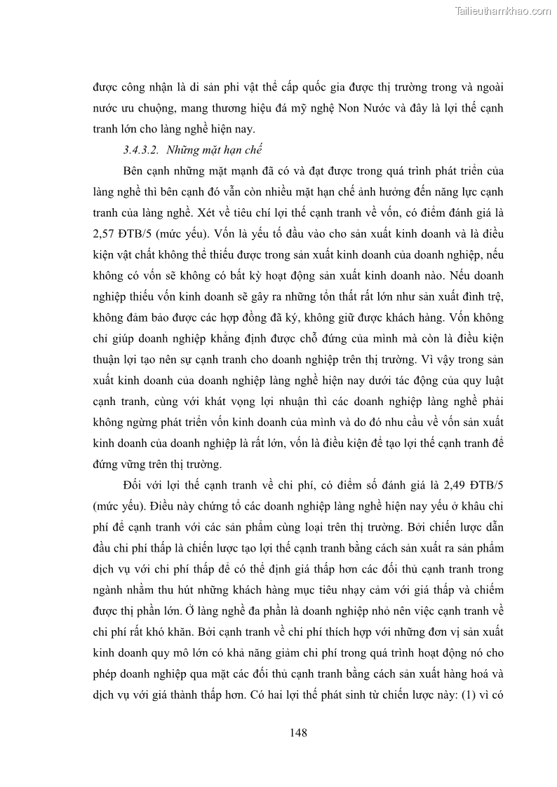 Luận án tiến sĩ quản trị kinh doanh Phát triển làng nghề truyền thống đá mỹ nghệ Non Nước - 14 Trang 162