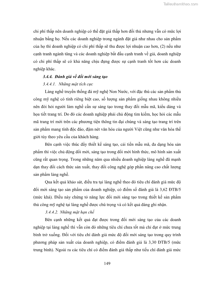 Luận án tiến sĩ quản trị kinh doanh Phát triển làng nghề truyền thống đá mỹ nghệ Non Nước - 14 Trang 163
