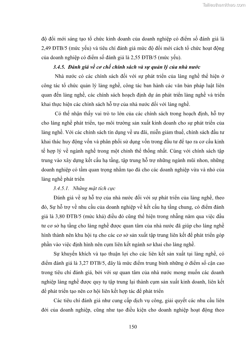 Luận án tiến sĩ quản trị kinh doanh Phát triển làng nghề truyền thống đá mỹ nghệ Non Nước - 14 Trang 164