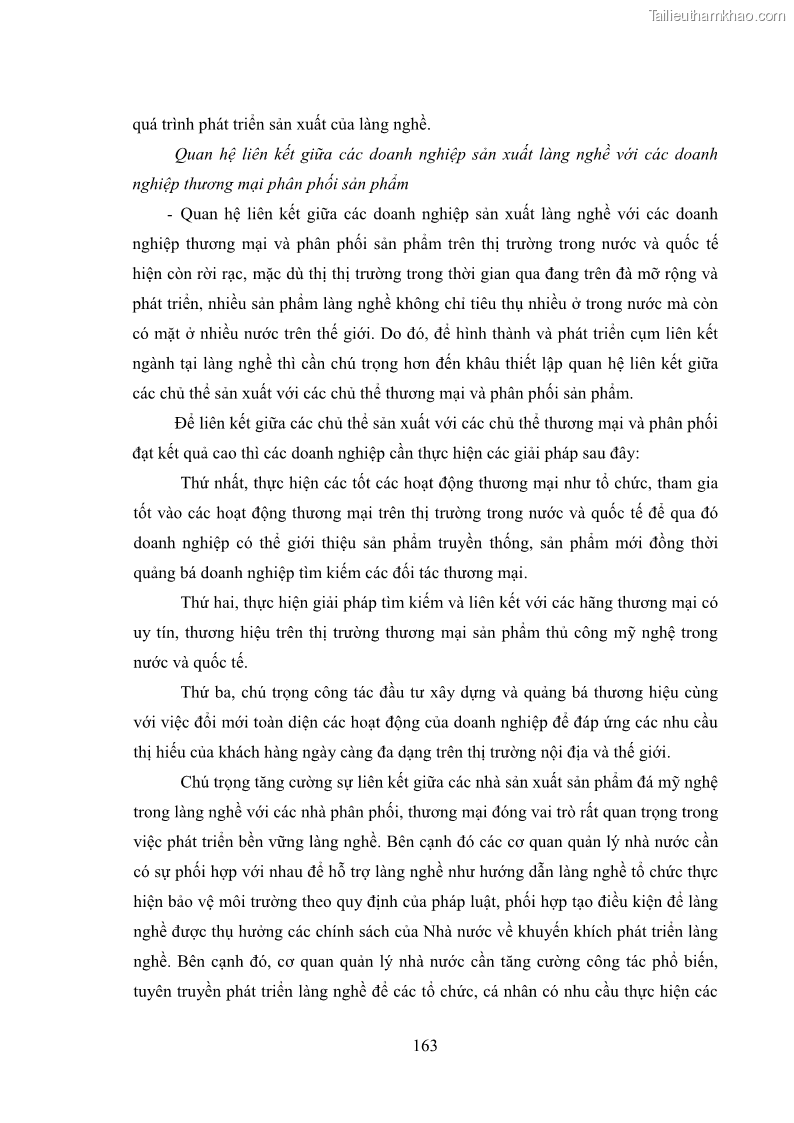 Luận án tiến sĩ quản trị kinh doanh Phát triển làng nghề truyền thống đá mỹ nghệ Non Nước - 15 Trang 177
