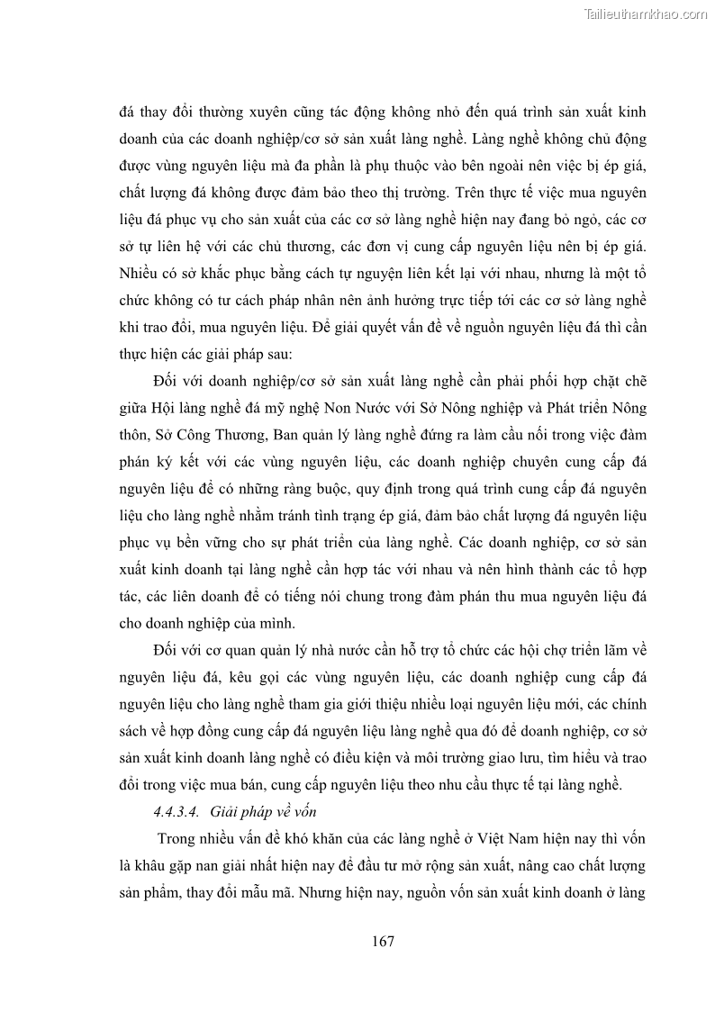 Luận án tiến sĩ quản trị kinh doanh Phát triển làng nghề truyền thống đá mỹ nghệ Non Nước - 16 Trang 181