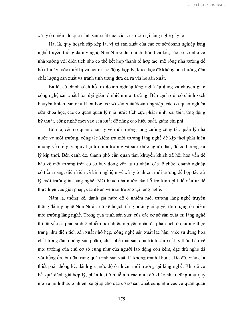 Luận án tiến sĩ quản trị kinh doanh Phát triển làng nghề truyền thống đá mỹ nghệ Non Nước - 17 Trang 193