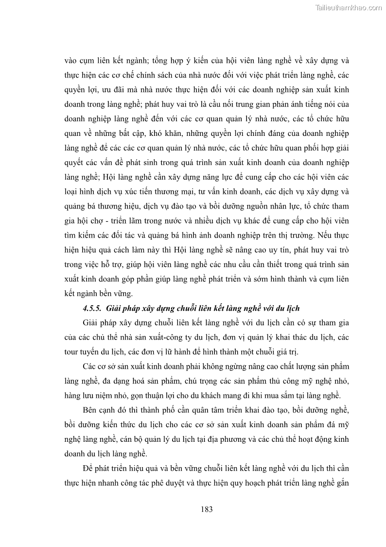 Luận án tiến sĩ quản trị kinh doanh Phát triển làng nghề truyền thống đá mỹ nghệ Non Nước - 17 Trang 197