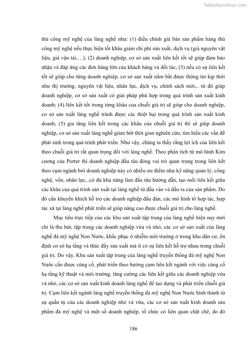 Luận án tiến sĩ quản trị kinh doanh Phát triển làng nghề truyền thống đá mỹ nghệ Non Nước - 17 Trang 200