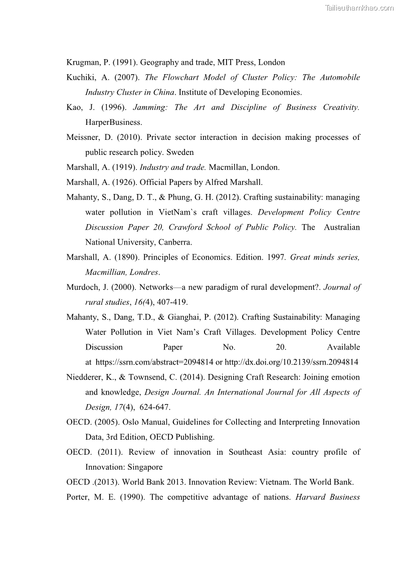 Luận án tiến sĩ quản trị kinh doanh Phát triển làng nghề truyền thống đá mỹ nghệ Non Nước - 18 Trang 214