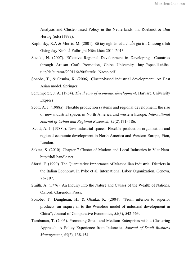 Luận án tiến sĩ quản trị kinh doanh Phát triển làng nghề truyền thống đá mỹ nghệ Non Nước - 18 Trang 216