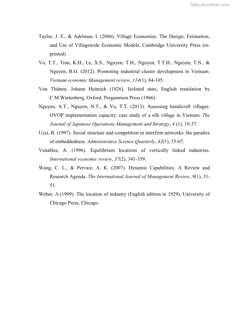 Luận án tiến sĩ quản trị kinh doanh Phát triển làng nghề truyền thống đá mỹ nghệ Non Nước - 19 Trang 217