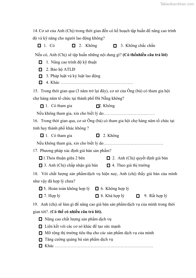 Luận án tiến sĩ quản trị kinh doanh Phát triển làng nghề truyền thống đá mỹ nghệ Non Nước - 19 Trang 221