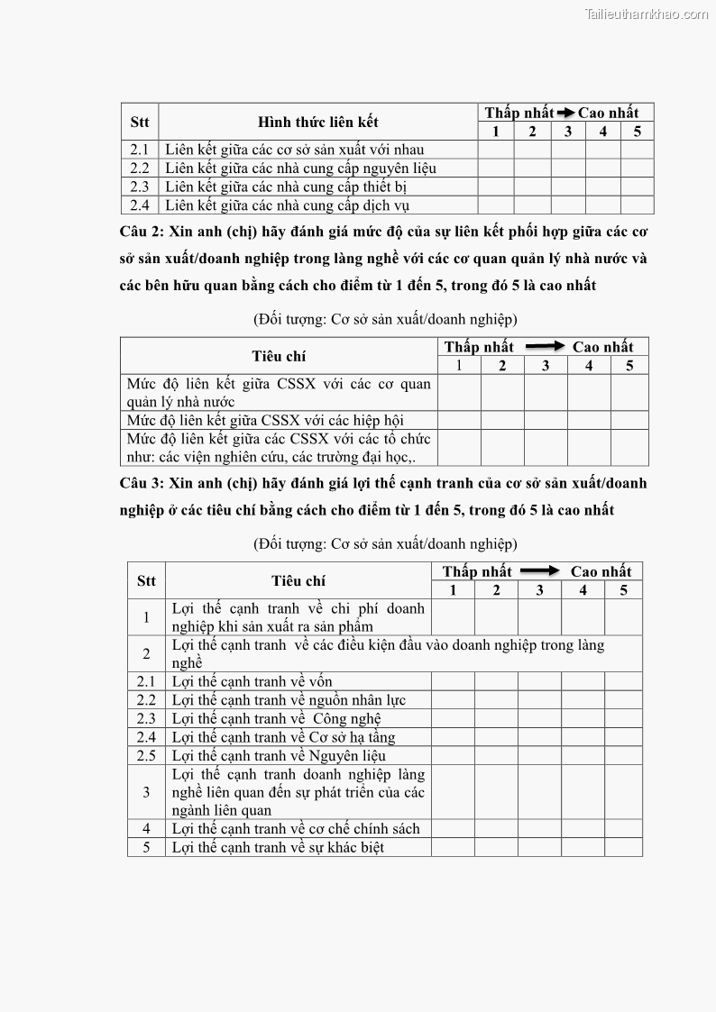 Luận án tiến sĩ quản trị kinh doanh Phát triển làng nghề truyền thống đá mỹ nghệ Non Nước - 19 Trang 225